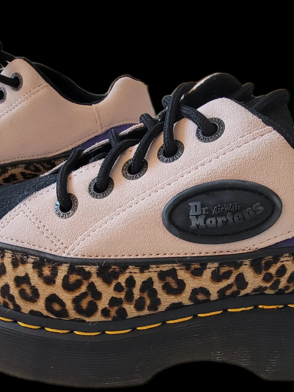 NEW RARE Dr. Martens Buzz Leopard Platform Shoes‎ 5 Mob Wife Maximalist Grunge
